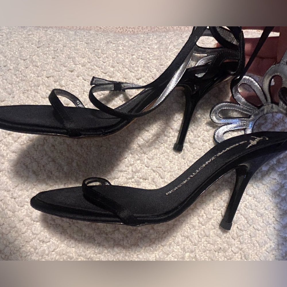 Giuseppe Zanotti Black Strappy Heels